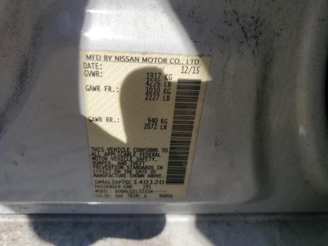 VIN 1N4AL3AP7GC140120 2016 Nissan Altima, 2.5 no.12