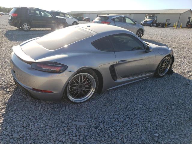 PORSCHE CAYMAN 2018 silver  gas WP0AA2A87JK262508 photo #4