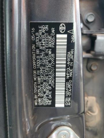 2016 TOYOTA PRIUS C - JTDKDTB37G1129928