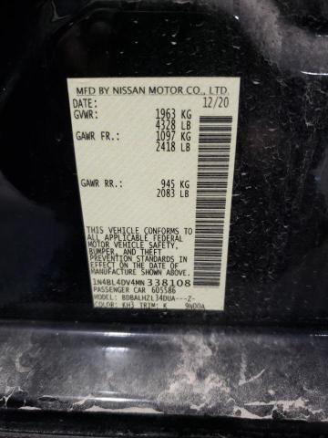 2021 NISSAN ALTIMA SV - 1N4BL4DV4MN338108