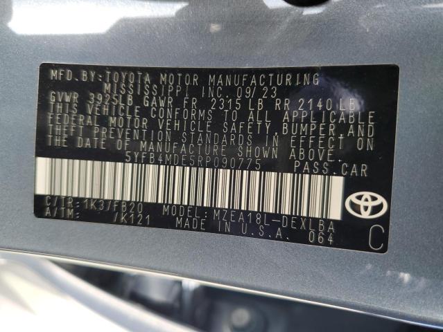 VIN 5YFB4MDE5RP090775 2024 Toyota Corolla, LE no.13