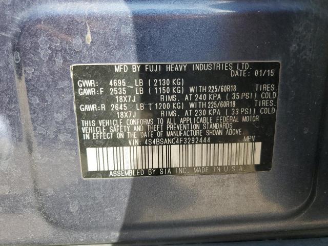 2015 SUBARU OUTBACK 2. - 4S4BSANC4F3292444