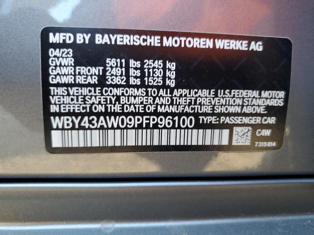 VIN WBY43AW09PFP96100 2023 BMW I4 EDRIVE no.12