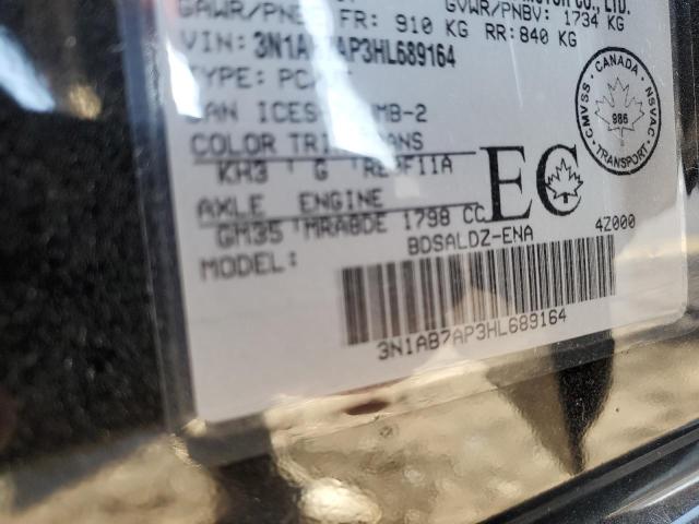 2017 NISSAN SENTRA S - 3N1AB7AP3HL689164