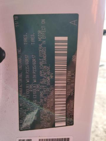 2019 TOYOTA SIENNA XLE - 5TDYZ3DC8KS986781