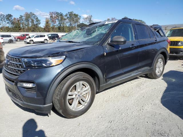 FORD EXPLORER X 2022 blue  gas 1FMSK7DH8NGA71789 photo #1