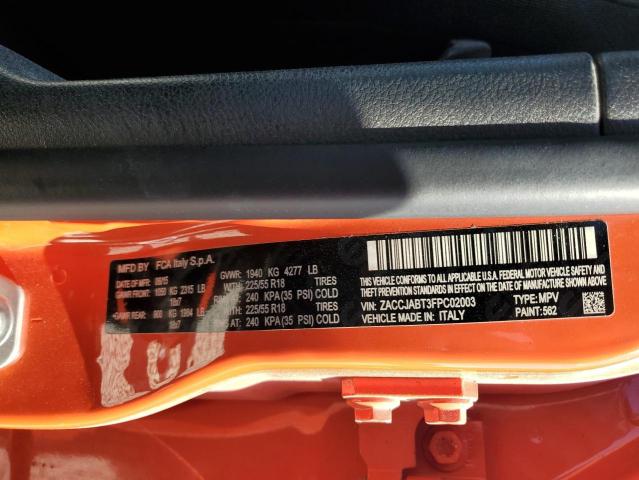 2015 JEEP RENEGADE L - ZACCJABT3FPC02003