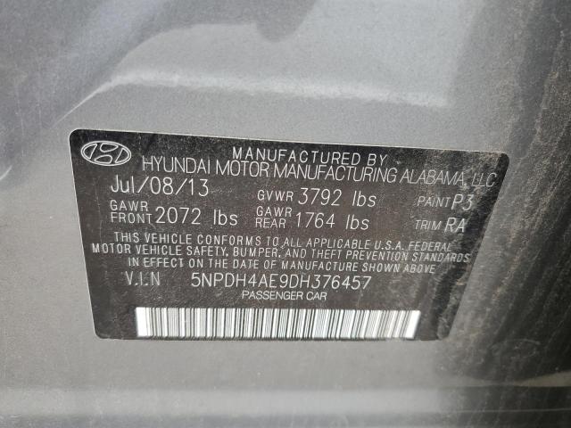 VIN 5NPDH4AE9DH376457 2013 Hyundai Elantra, Gls no.13