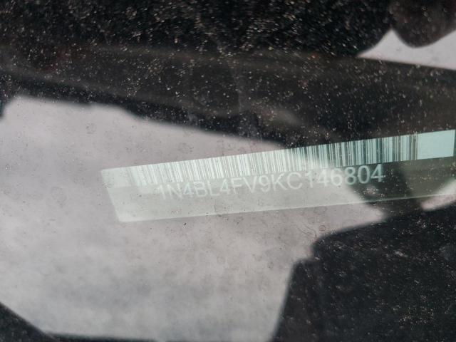 2019 NISSAN ALTIMA PLA - 1N4BL4FV9KC146804