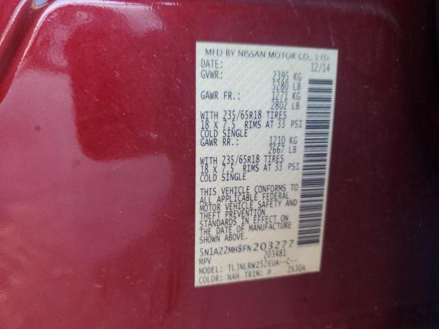 2015 NISSAN MURANO S - 5N1AZ2MH8FN203277