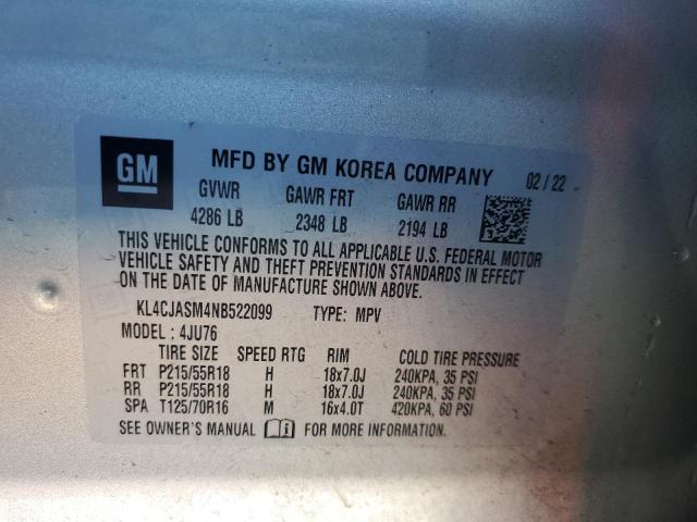 2022 BUICK ENCORE PRE - KL4CJASM4NB522099