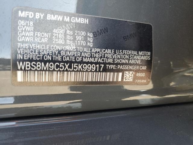 2018 BMW M3 WBS8M9C5XJ5K99917