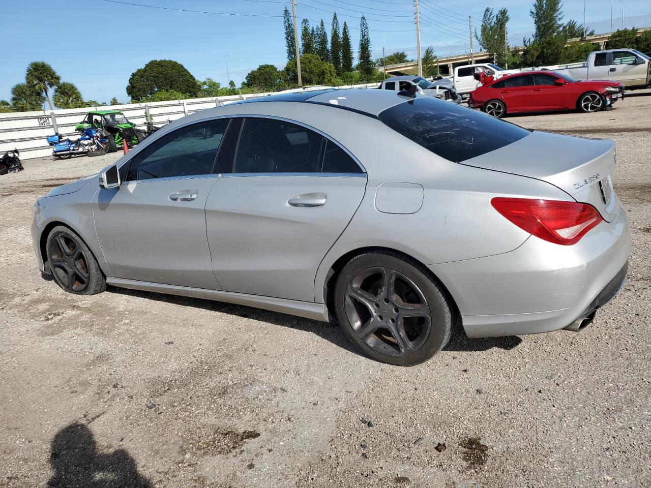 MERCEDES-BENZ CLA 250 2014 silver sedan 4d gas WDDSJ4EB9EN038057 photo #3