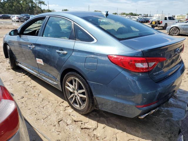 HYUNDAI SONATA SPO 2015 blue  gas 5NPE34AB9FH219264 photo #3