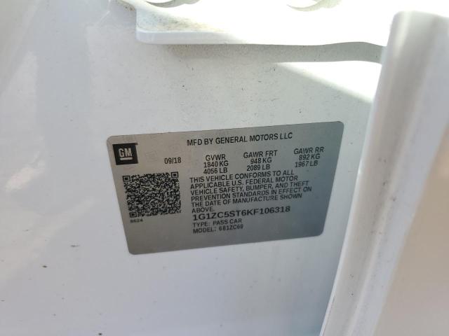 2019 CHEVROLET MALIBU LS - 1G1ZC5ST6KF106318