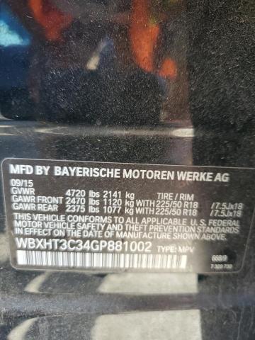 2016 BMW X1 XDRIVE2 - WBXHT3C34GP881002