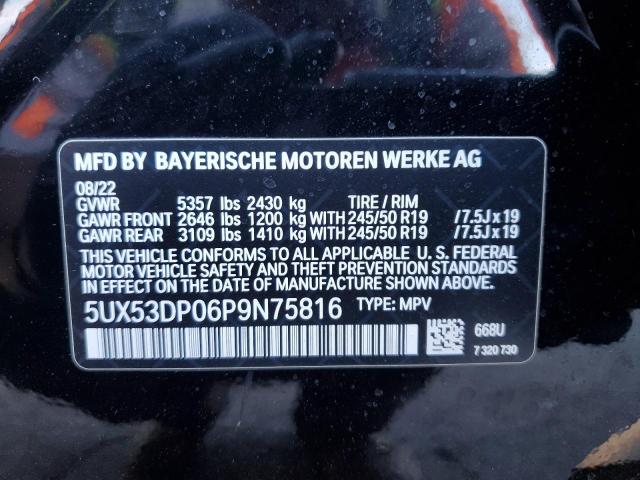 VIN 5UX53DP06P9N75816 2023 BMW X3, Xdrive30I no.13