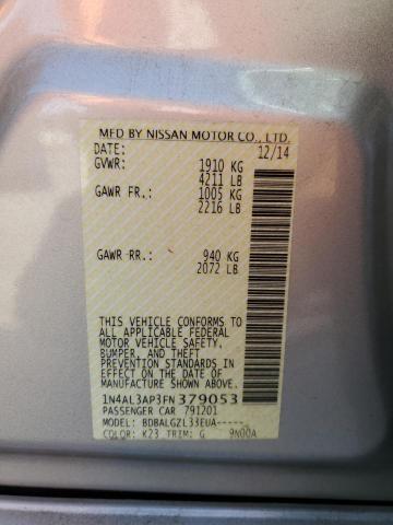 2015 NISSAN ALTIMA 2.5 - 1N4AL3AP3FN379053