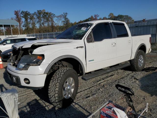 FORD F150 SUPER 2013 white crew pic gas 1FTFW1ET7DFC77460 photo #1