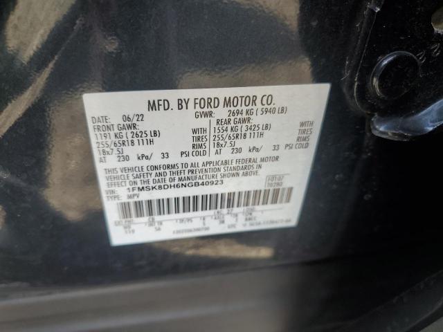 2022 FORD EXPLORER X - 1FMSK8DH6NGB40923