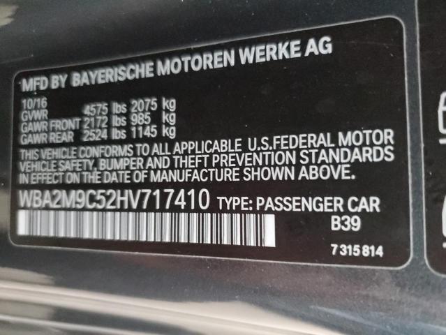 VIN WBA2M9C52HV717410 2017 BMW 2 SERIES no.12