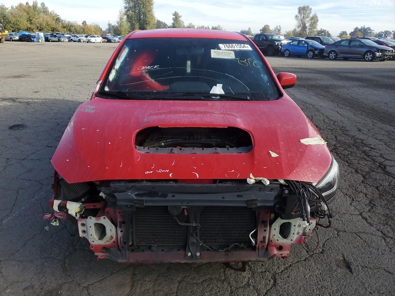 Lot #2977224161 2018 SUBARU WRX