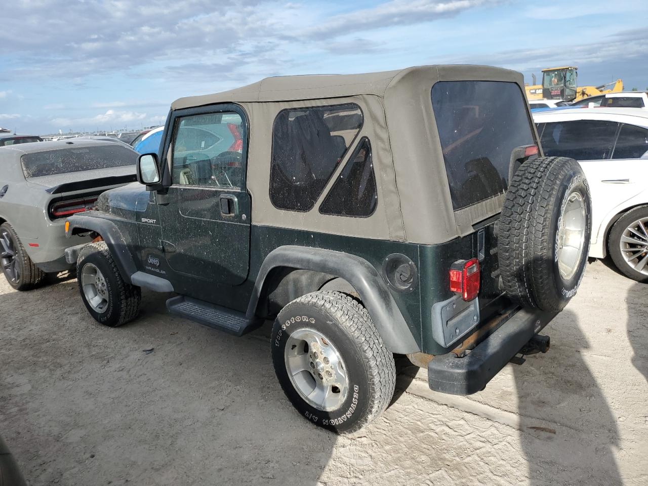 JEEP WRANGLER / 2003 green 2dr spor gas 1J4FA49S43P301542 photo #3