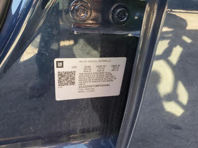 2021 CHEVROLET MALIBU LT - 1G1ZD5ST1MF022441