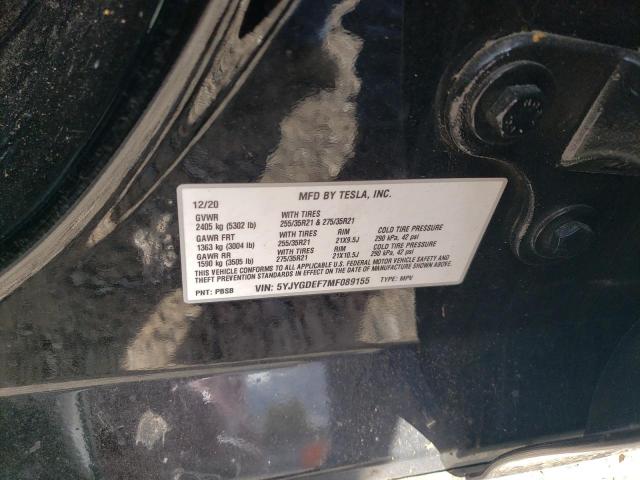 2021 TESLA MODEL Y - 5YJYGDEF7MF089155