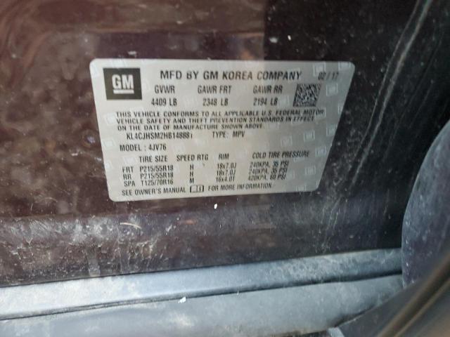 2017 BUICK ENCORE PRE - KL4CJHSM2HB148881