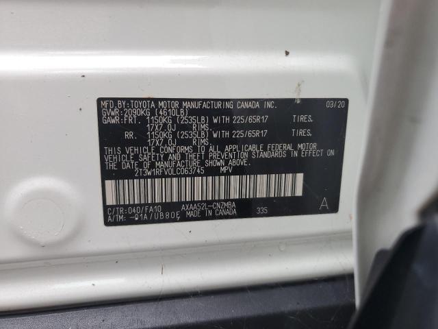 VIN 2T3W1RFV0LC063745 2020 Toyota RAV4, Xle no.14