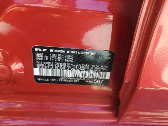 2017 MITSUBISHI LANCER ES - JA32V2FW4HU002242