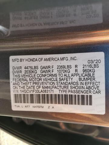 2020 HONDA ACCORD SPO - 1HGCV1F33LA083171