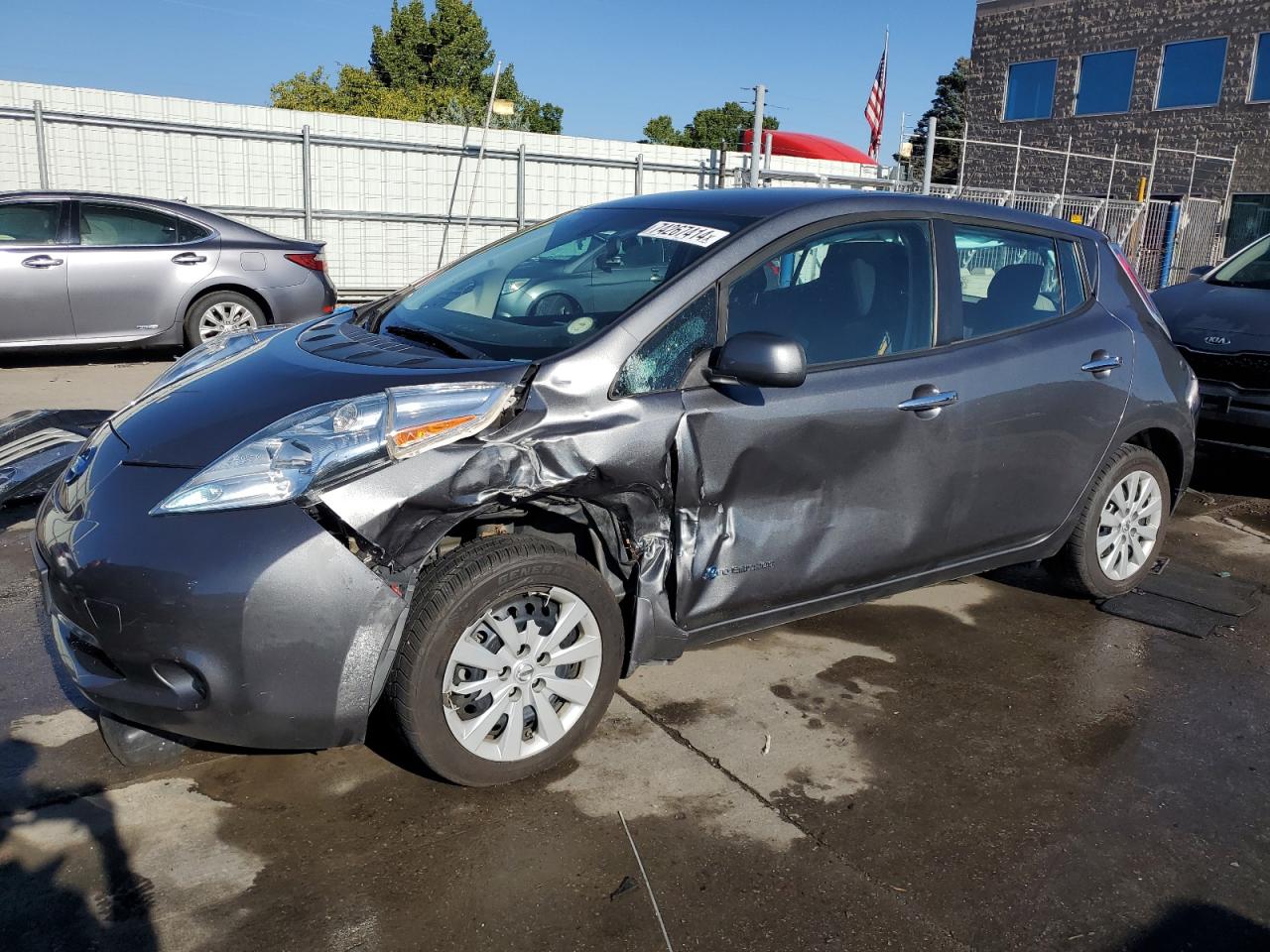 Lot #2888642156 2017 NISSAN LEAF S