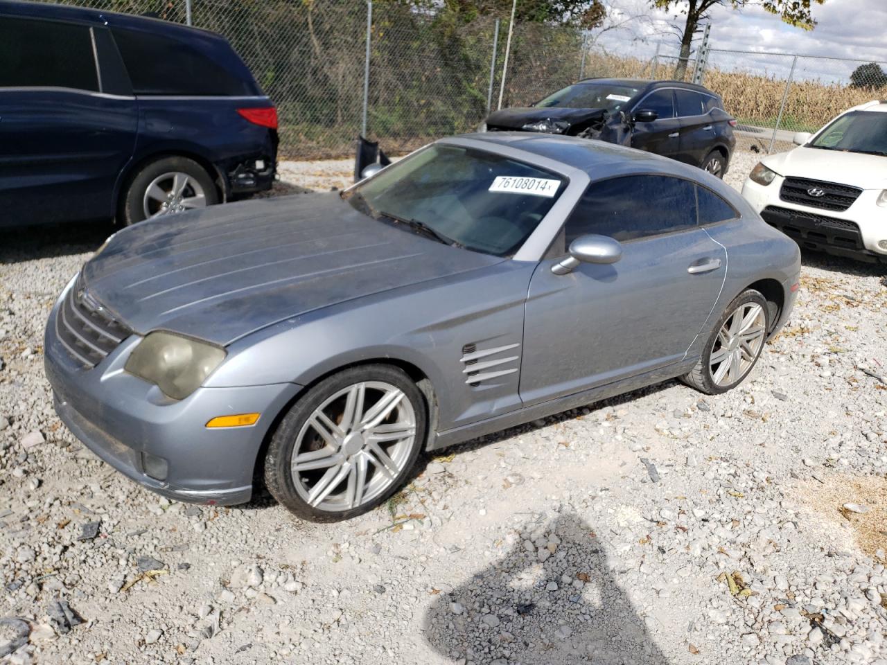 CHRYSLER CROSSFIRE 2005 blue  gas 1C3AN69L55X034444 photo #1