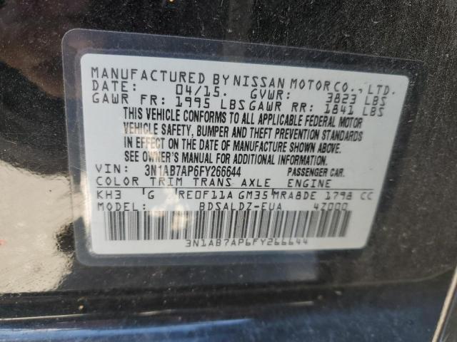 VIN 3N1AB7AP6FY266644 2015 Nissan Sentra, S no.13