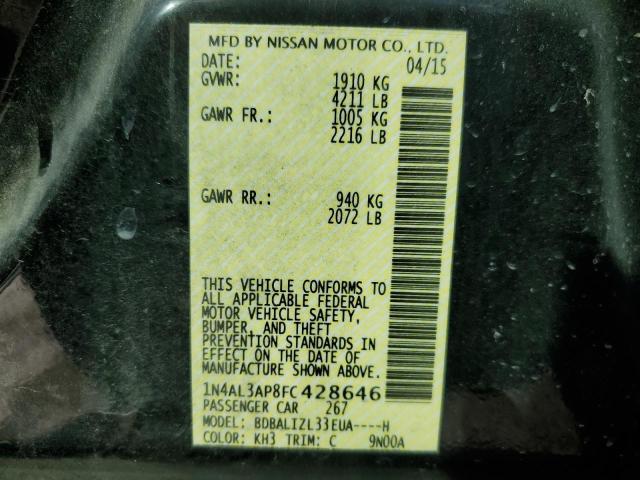 2015 NISSAN ALTIMA 2.5 - 1N4AL3AP8FC428646