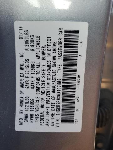 2016 HONDA ACCORD EXL - 1HGCR2F83GA117086