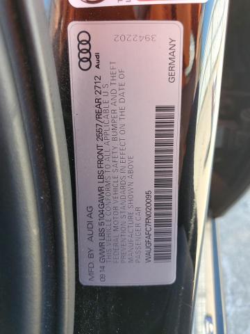 2015 AUDI A6 PREMIUM - WAUGFAFC7FN020095