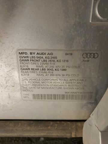 VIN WA1ANAFYXK2096701 2019 AUDI Q5 no.14