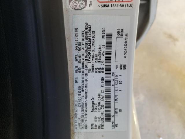 2018 FORD FIESTA SE - 3FADP4BJ4JM140843