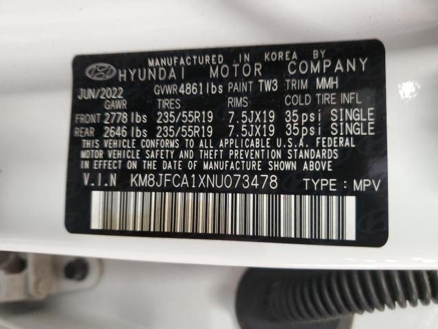 2022 HYUNDAI TUCSON SEL - KM8JFCA1XNU073478