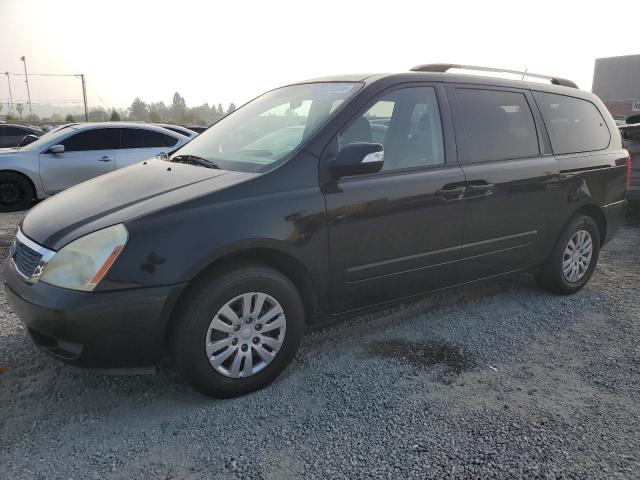 KIA SEDONA LX 2012 black  gas KNDMG4C73C6442818 photo #1