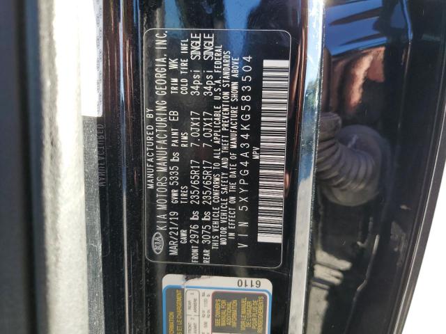 2019 KIA SORENTO L - 5XYPG4A34KG583504