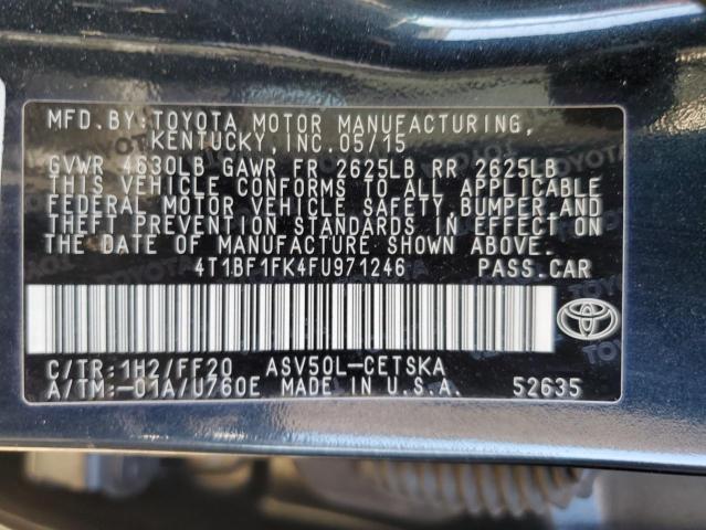 2015 TOYOTA CAMRY LE - 4T1BF1FK4FU971246