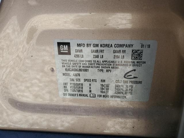 2018 BUICK ENCORE PRE - KL4CJASB6JB616901