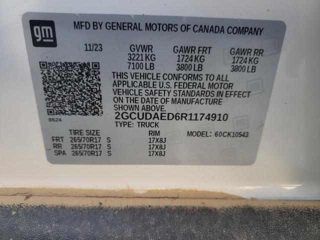2024 CHEVROLET SILVERADO - 2GCUDAED6R1174910