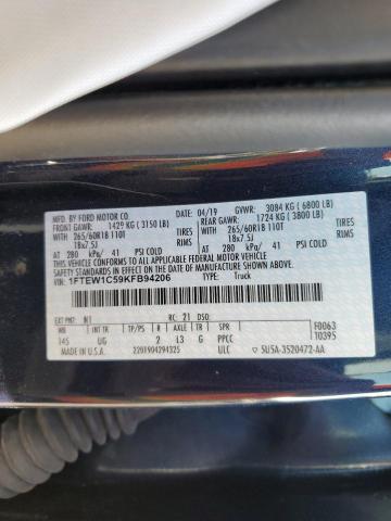 2019 FORD F150 SUPER - 1FTEW1C59KFB94206