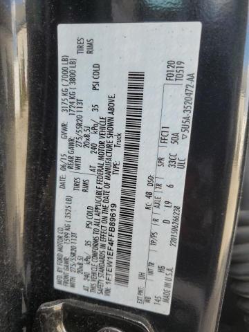 2015 FORD F150 SUPER - 1FTEW1EF4FFB89619