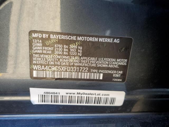 VIN WBA4C9C5XFD331722 2015 BMW 4 SERIES no.12